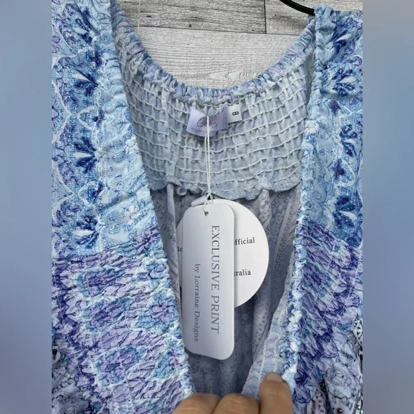 GEMS BY LORRAINE MAXI EMBELLISHED DRESS SIZE 8 - Picture 15 of 17